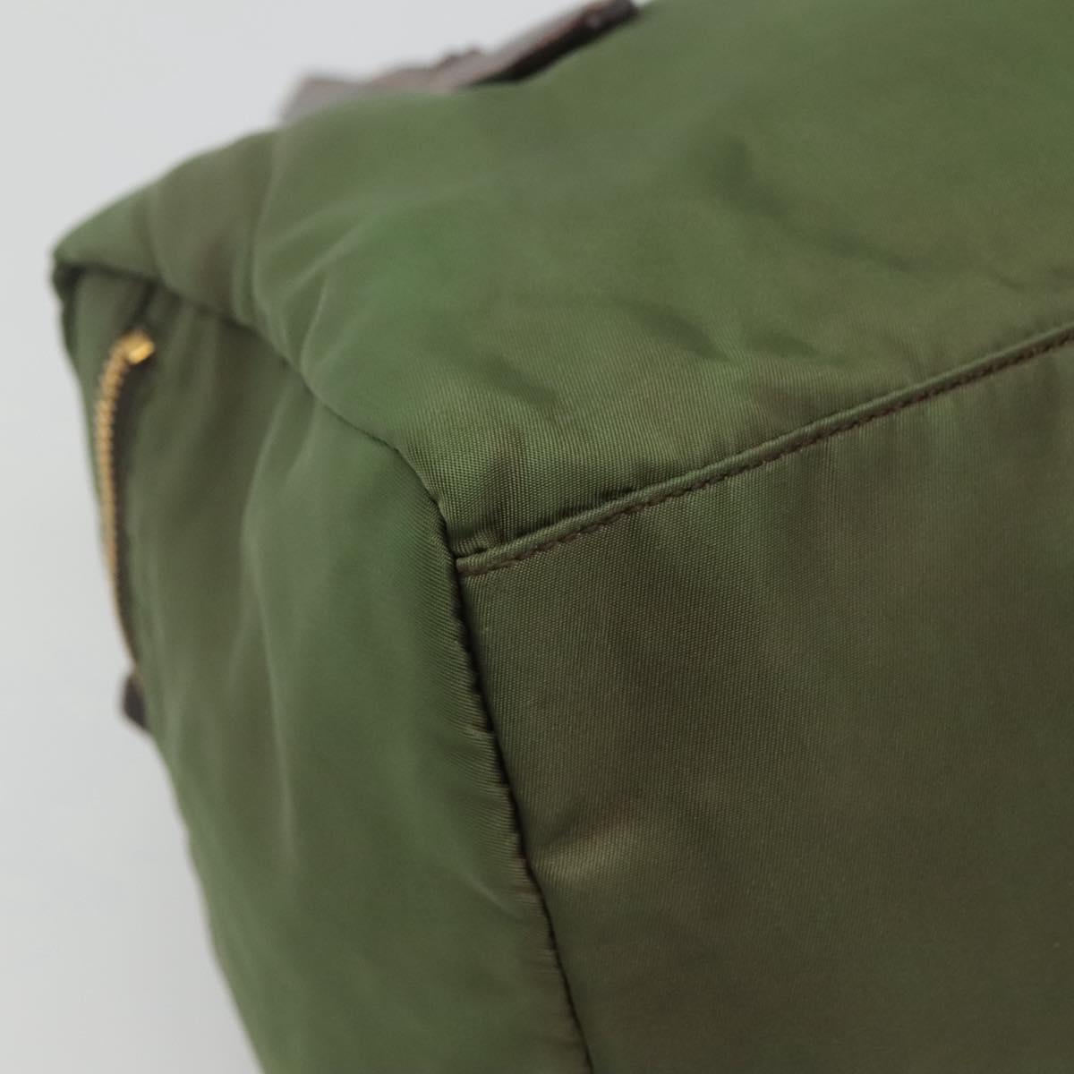 Prada Re-Nylon Green Synthetic Handbag (Pre-Owned)