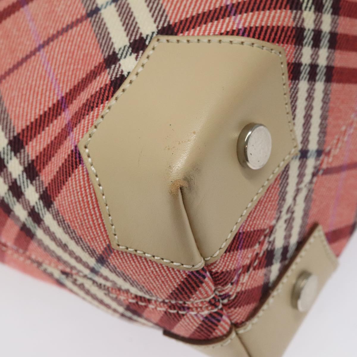Burberry Nova Check Pink Canvas Tote Bag (Pre-Owned)