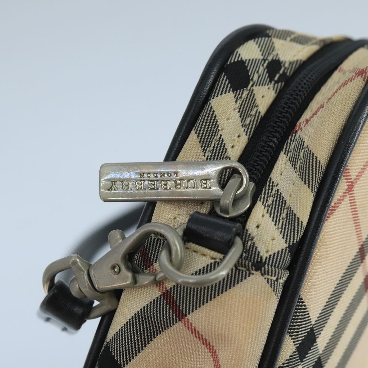 Burberry Nova Check Beige Synthetic Handbag (Pre-Owned)