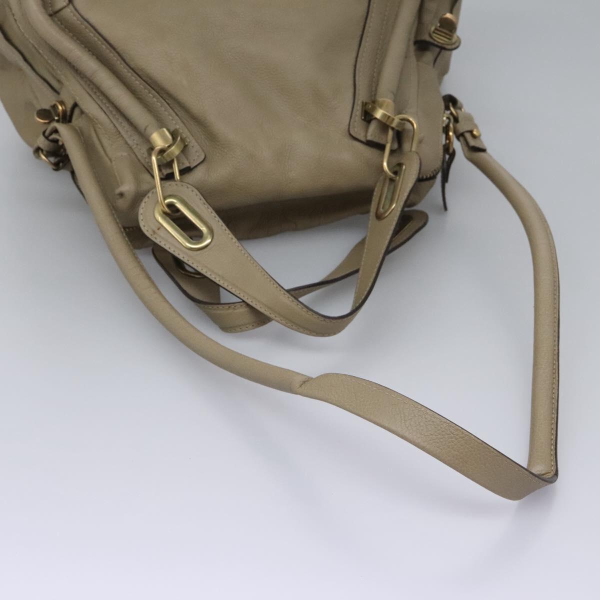 Chloé Paraty Beige Leather Handbag (Pre-Owned)