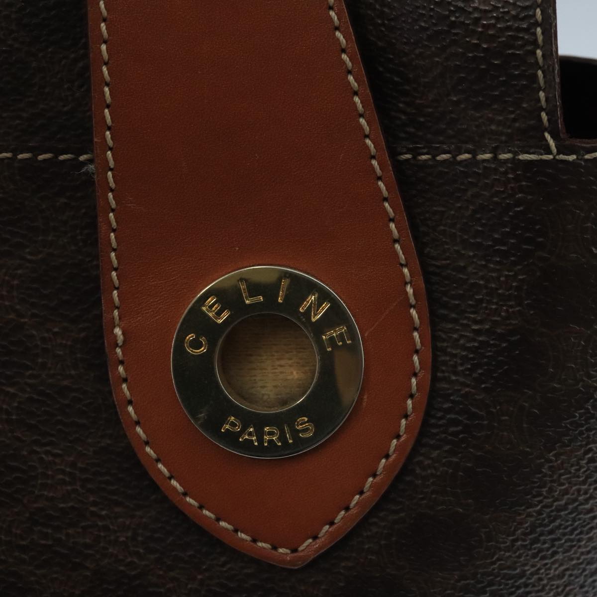Céline Macadam Brown Canvas Handbag (Pre-Owned)