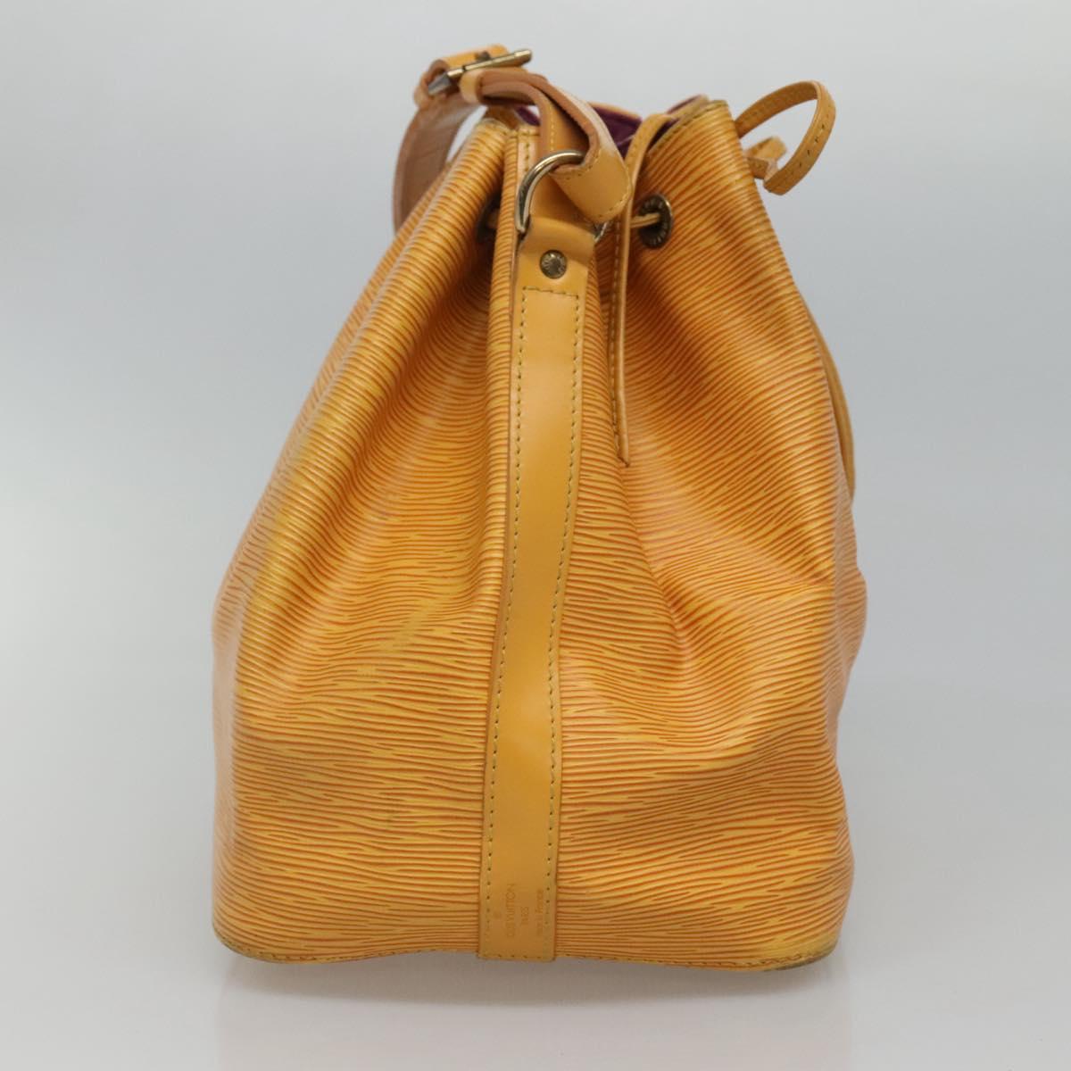 Louis Vuitton Petit Noé Yellow Leather Shoulder Bag (Pre-Owned)