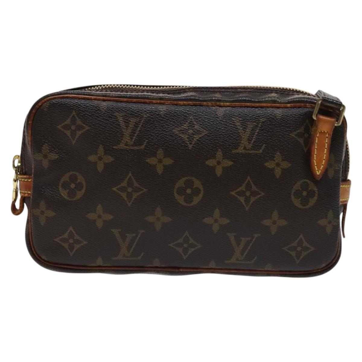 Louis Vuitton Marly Brown Canvas Shoulder Bag (Pre-Owned)
