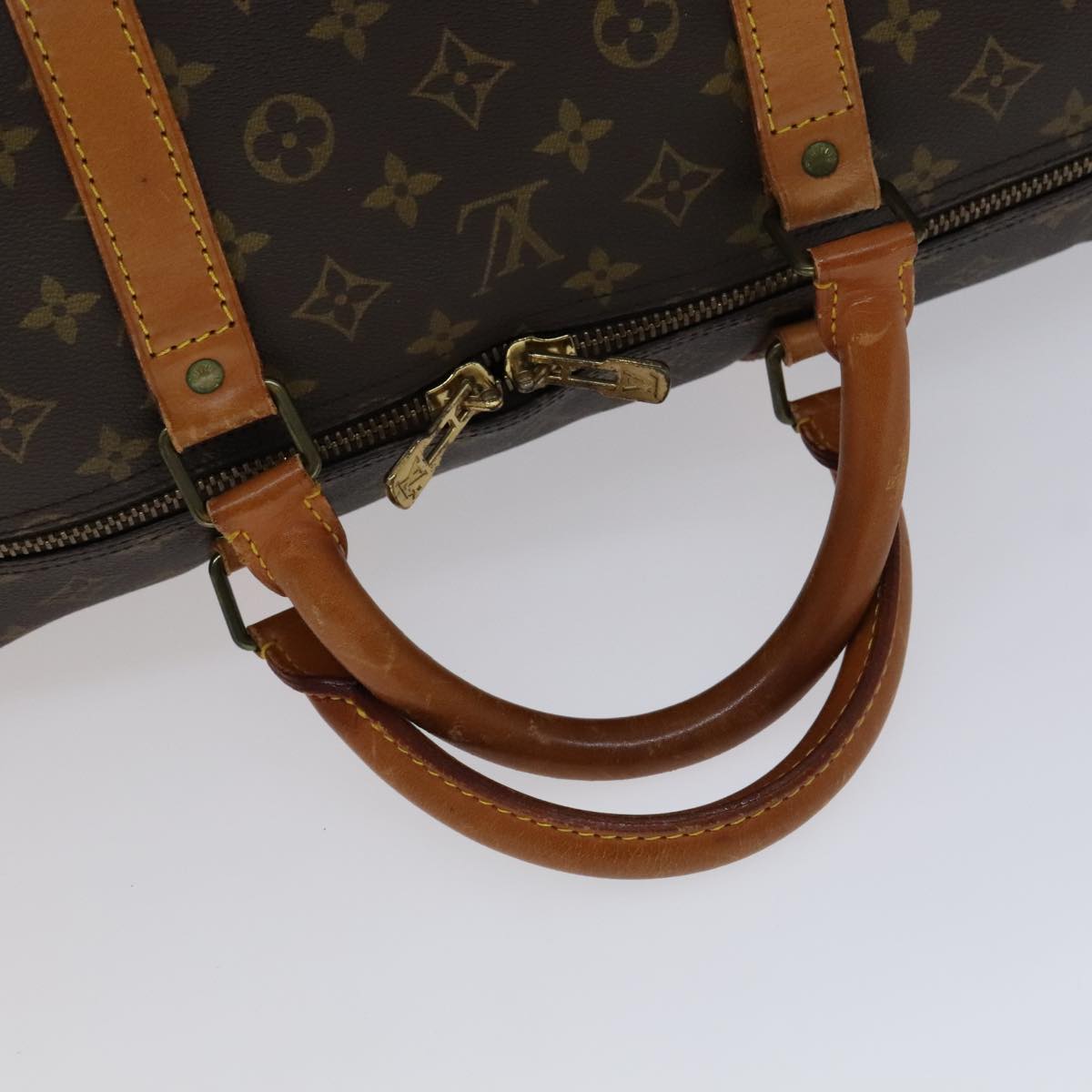 Louis Vuitton Keepall 60 Brown Canvas Travel Bag (Pre-Owned)