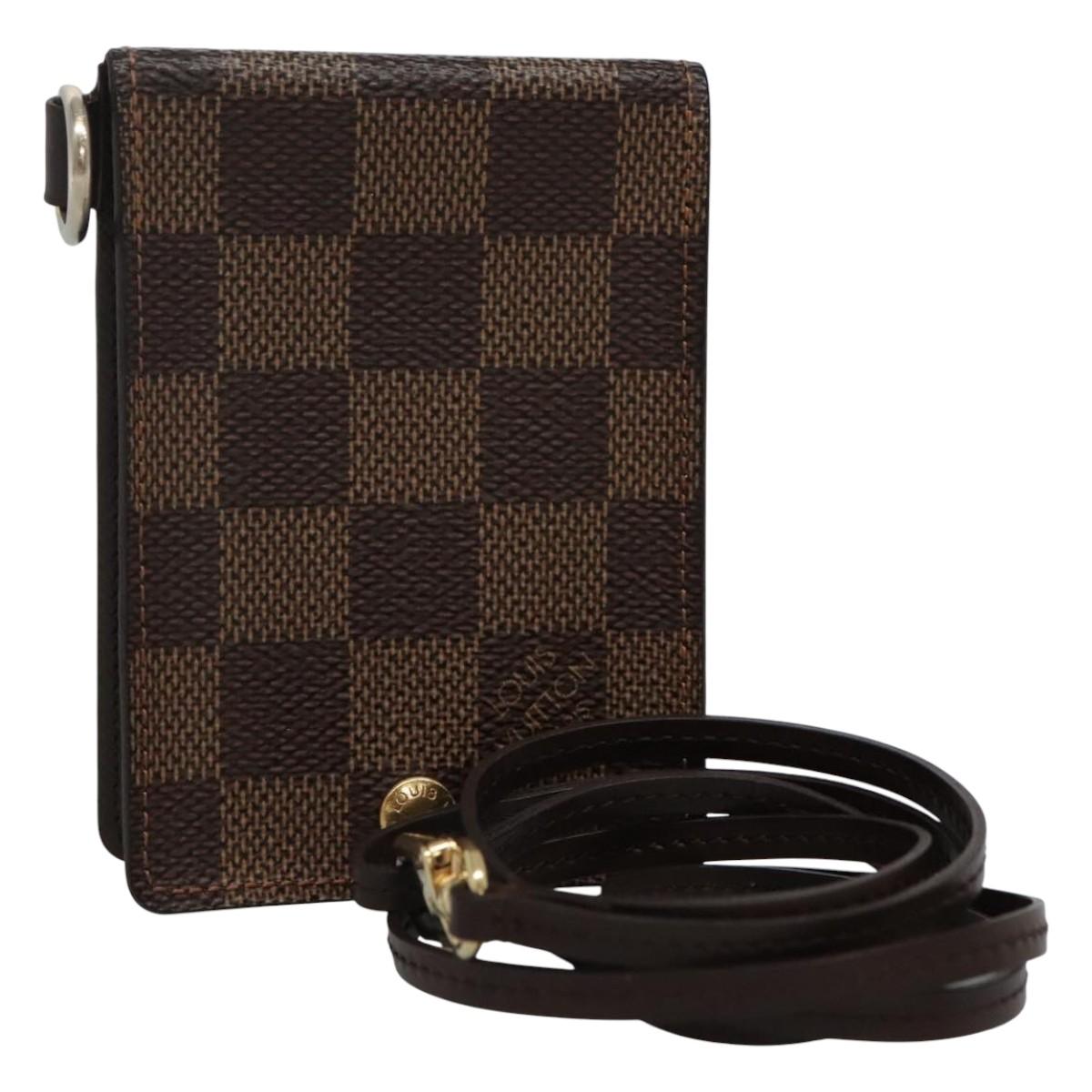 Louis Vuitton Card Case Brown Canvas Wallet (Pre-Owned)