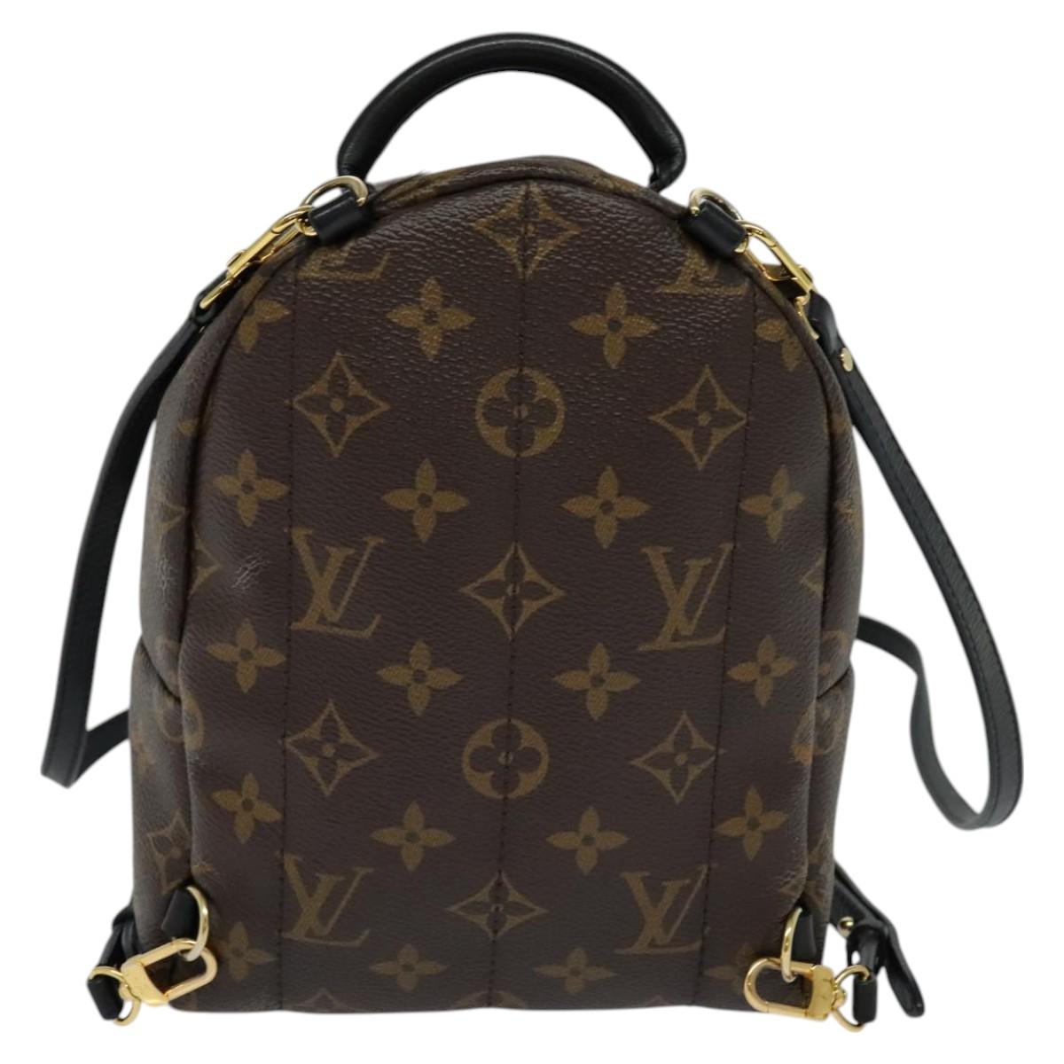 Louis Vuitton Palm Springs Mini Brown Canvas Backpack Bag (Pre-Owned)