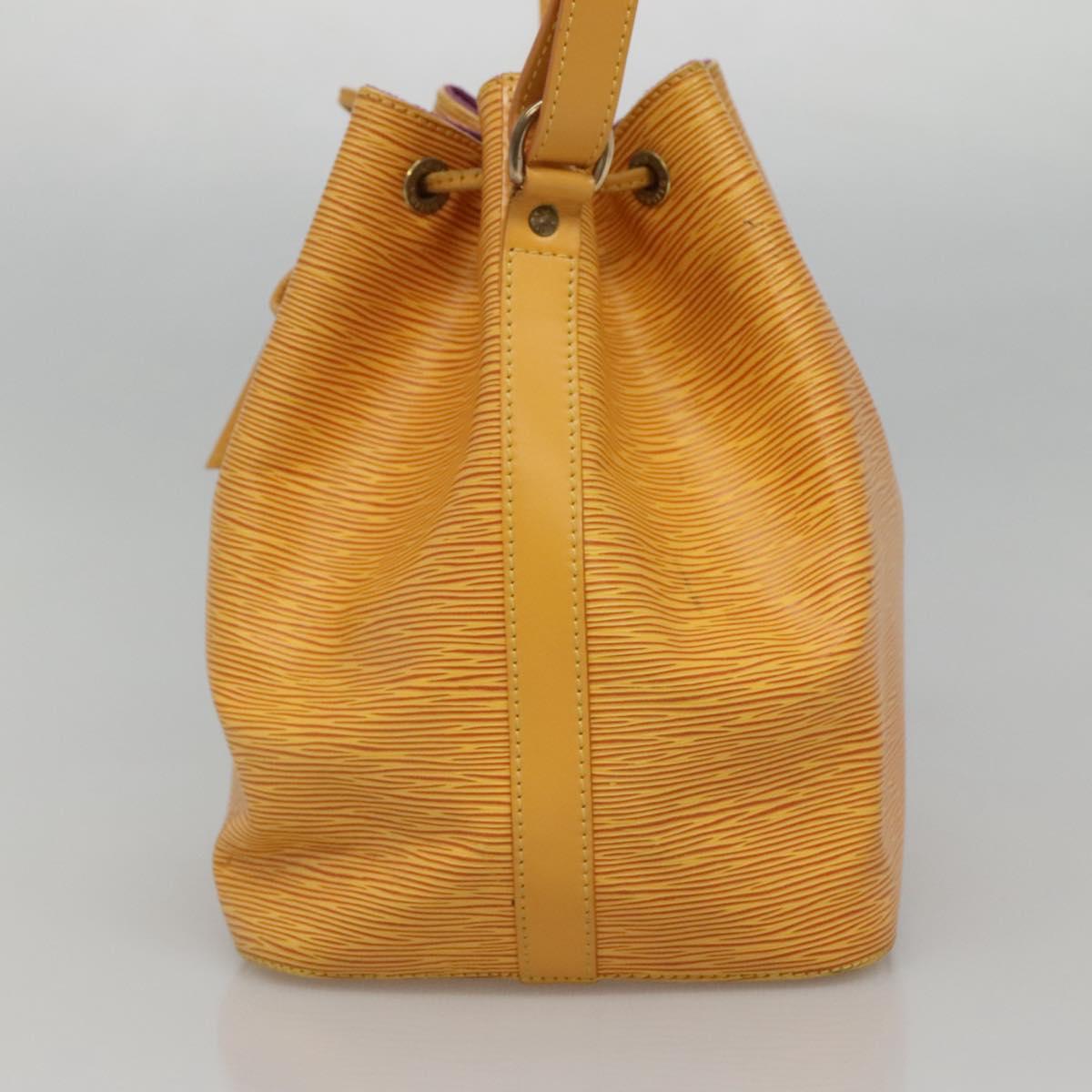Louis Vuitton Noé Yellow Leather Shoulder Bag (Pre-Owned)