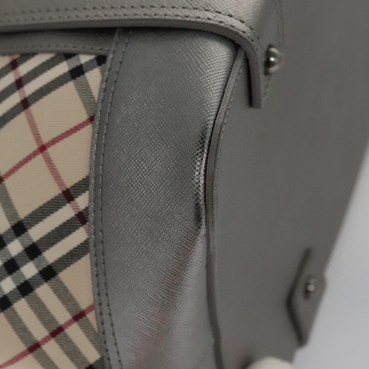 Burberry Nova Check Beige Canvas Tote Bag (Pre-Owned)
