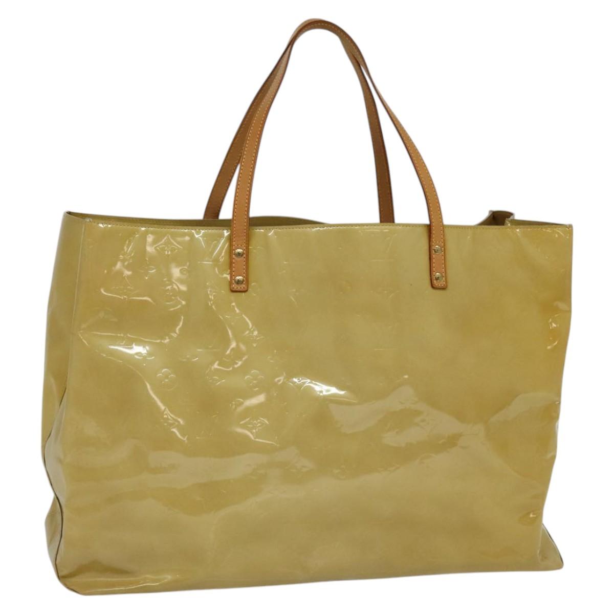 Louis Vuitton Reade Beige Patent Leather Tote Bag (Pre-Owned)