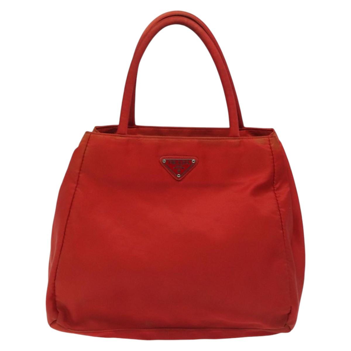 Prada Tessuto City Red Synthetic Handbag (Pre-Owned)