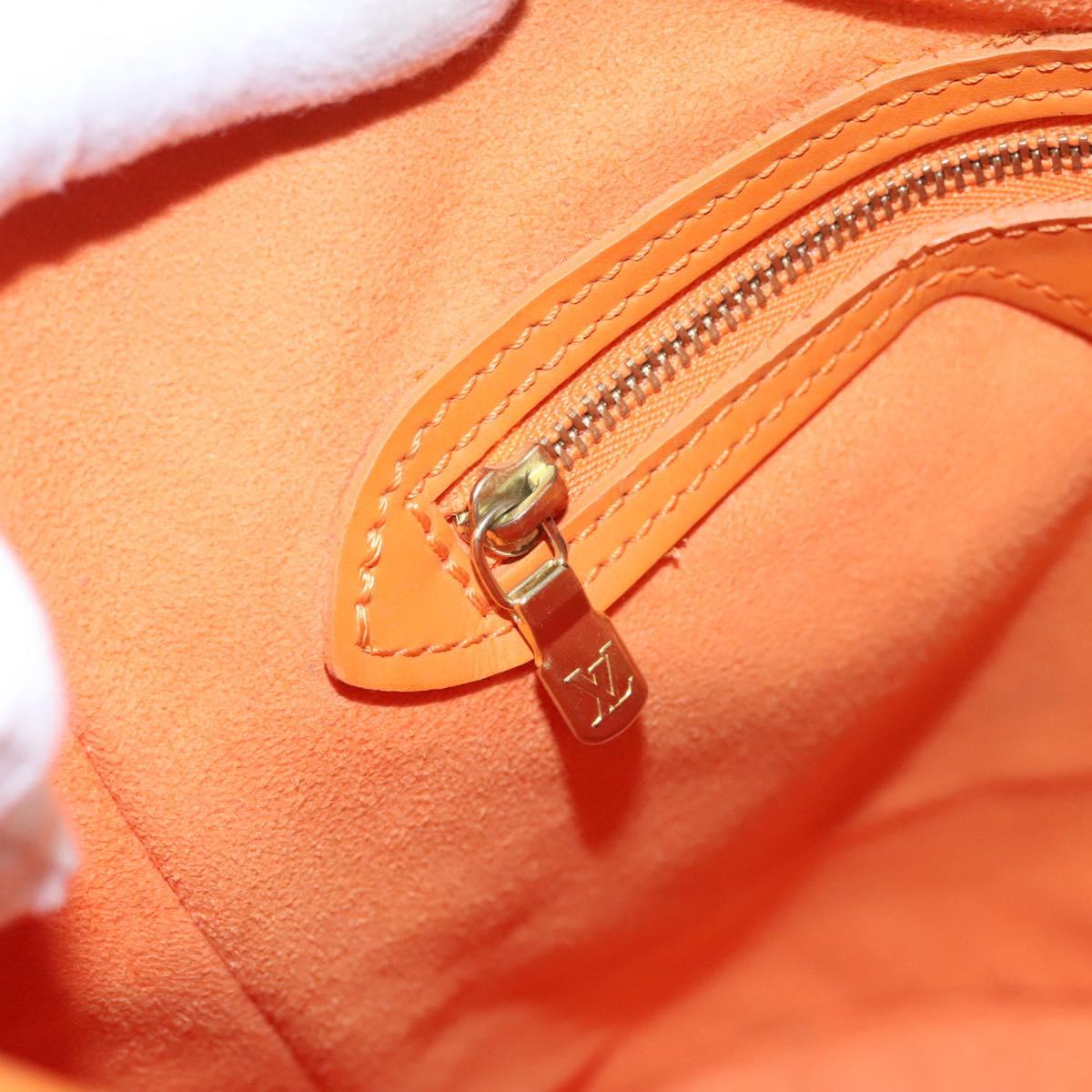 Louis Vuitton Bucket Pm Orange Leather Shoulder Bag (Pre-Owned)