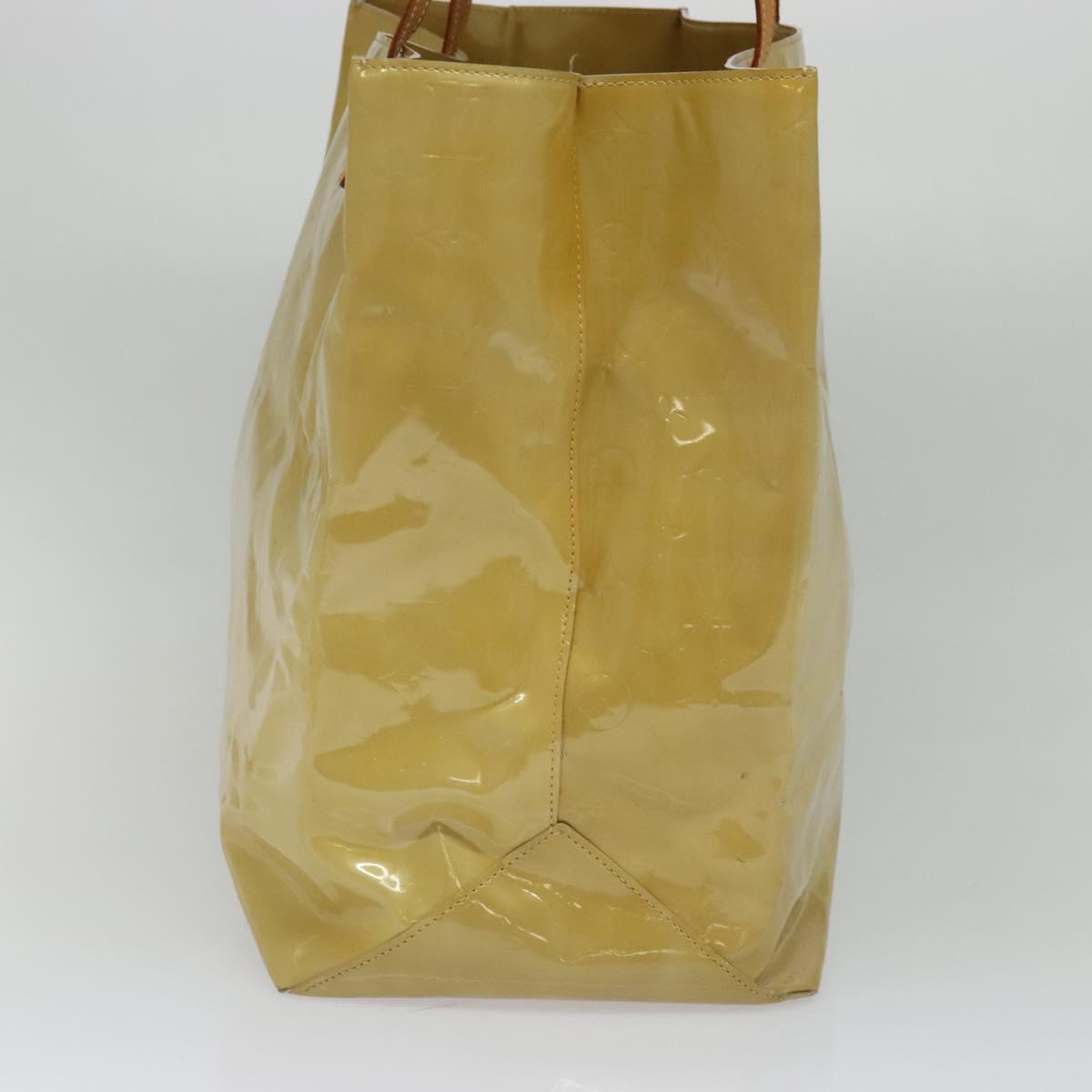 Louis Vuitton Reade Beige Patent Leather Tote Bag (Pre-Owned)