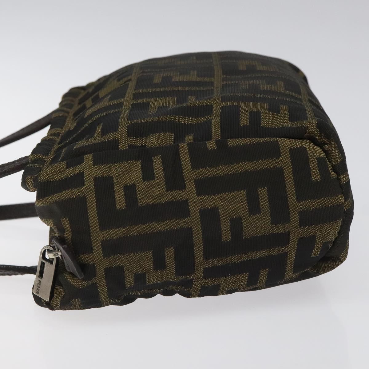 Fendi Zucca Brown Canvas Handbag (Pre-Owned)