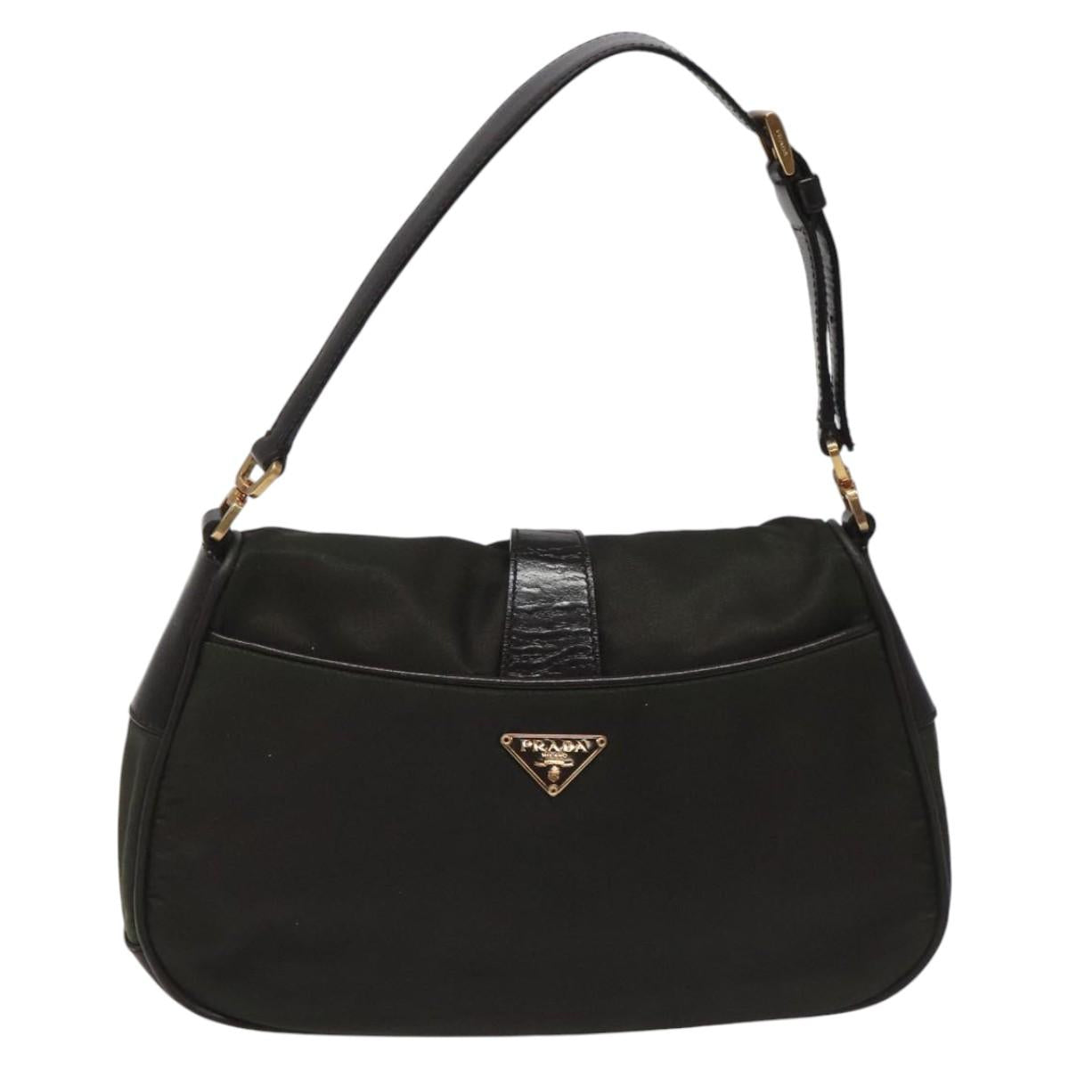 Prada Re-Nylon Green Synthetic Handbag (Pre-Owned)