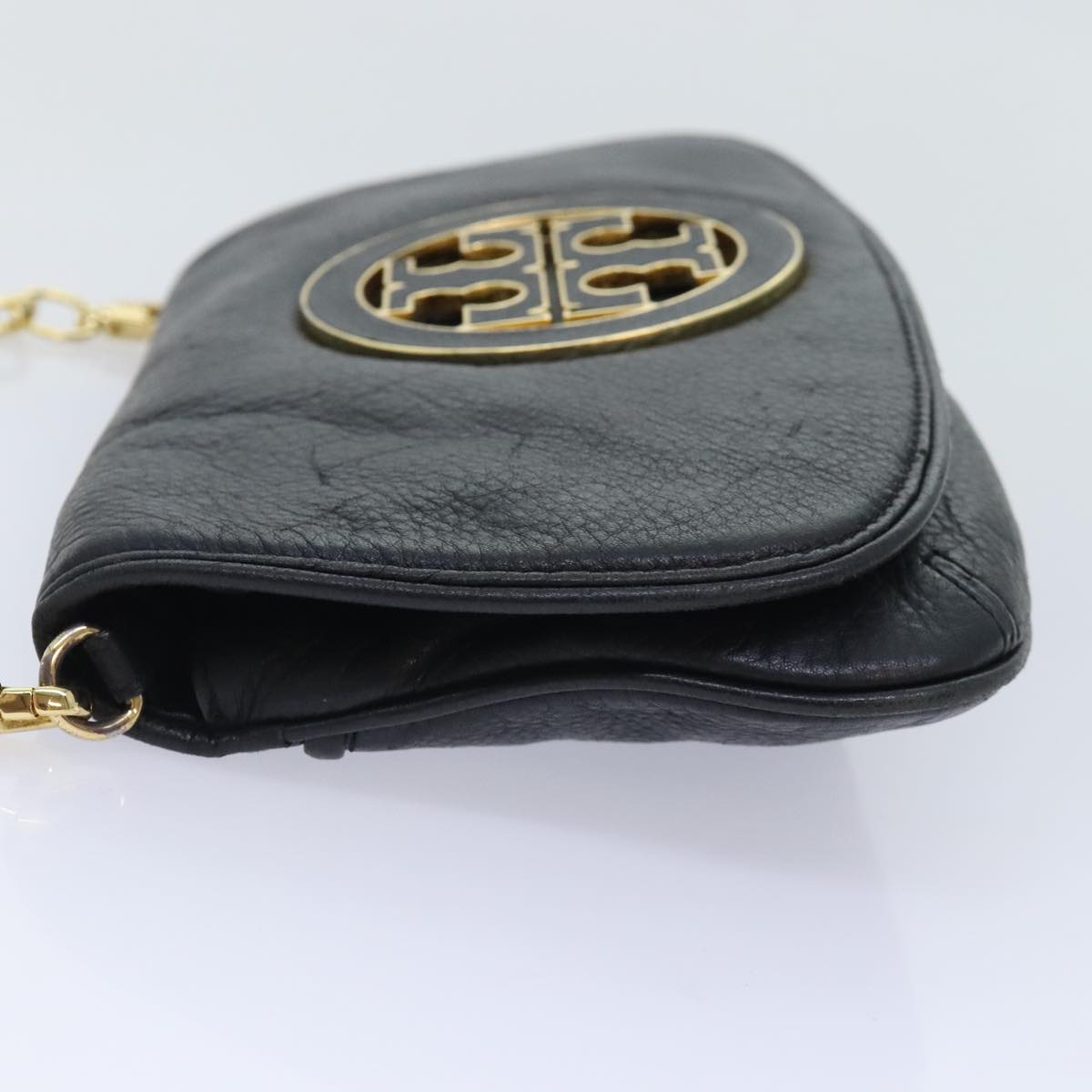 Tory Burch Black Leather Shoulder Bag (Pre-Owned)