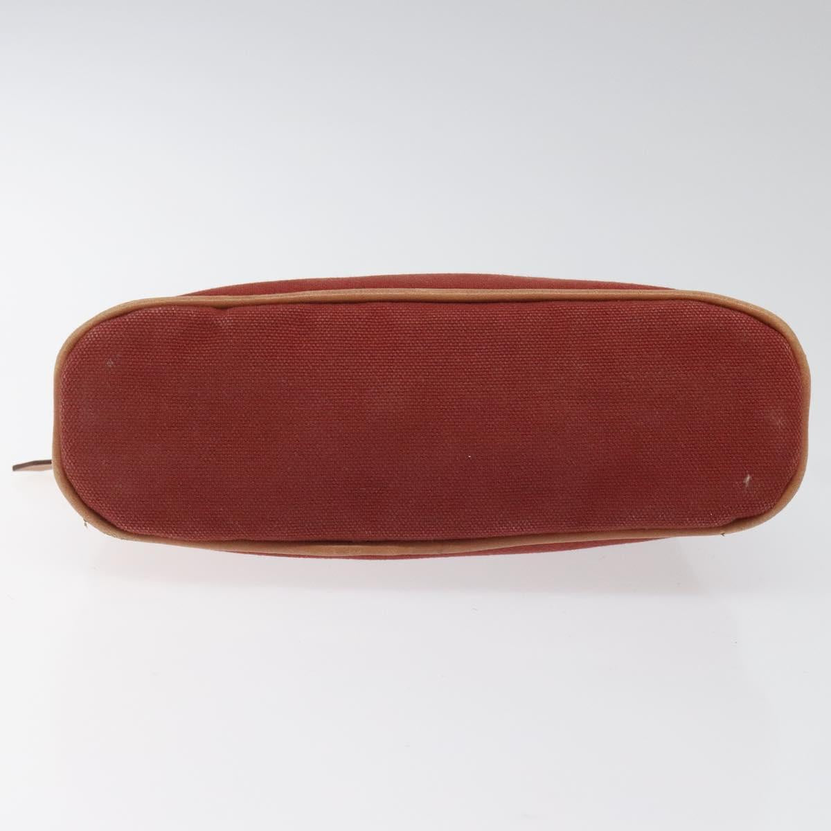 Hermès Bolide Burgundy Canvas Clutch Bag (Pre-Owned)