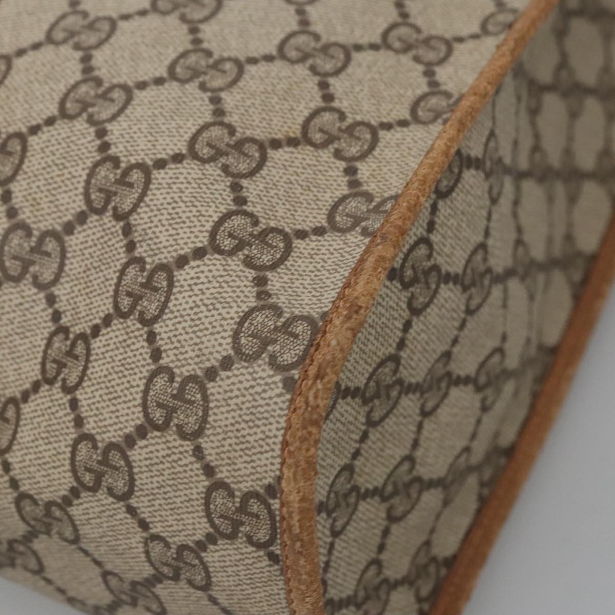 Gucci Cabas Beige Canvas Tote Bag (Pre-Owned)
