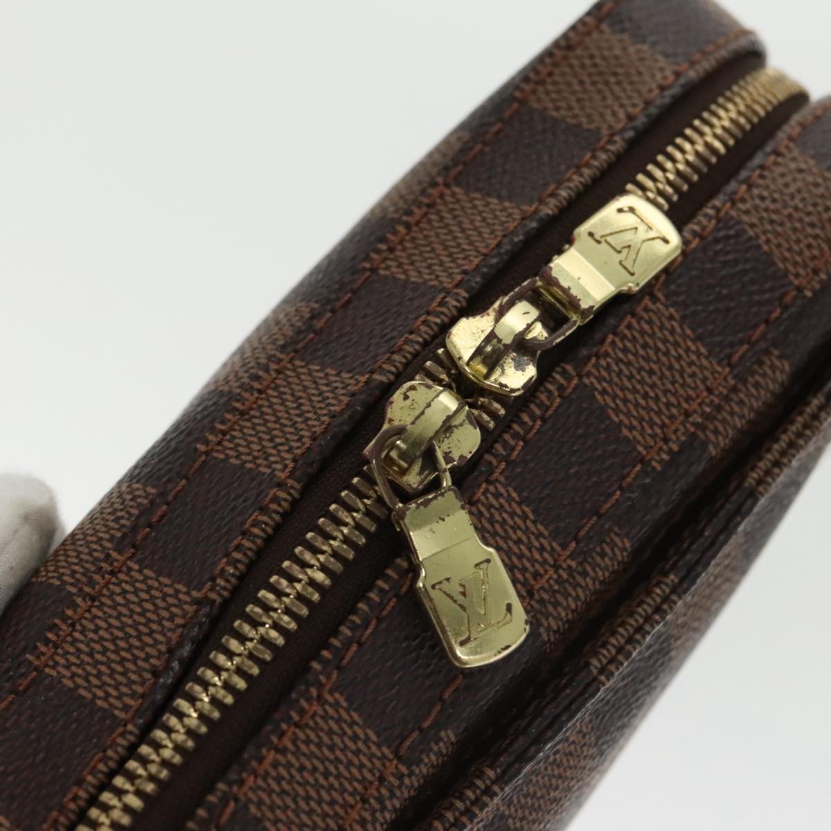 Louis Vuitton Geronimos Brown Canvas Shoulder Bag (Pre-Owned)