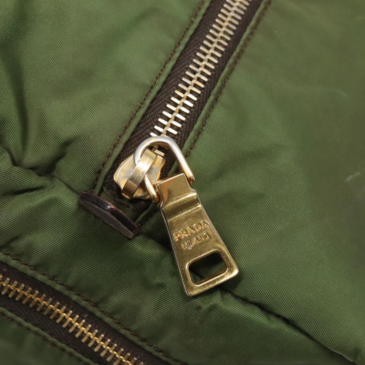 Prada Re-Nylon Green Synthetic Handbag (Pre-Owned)