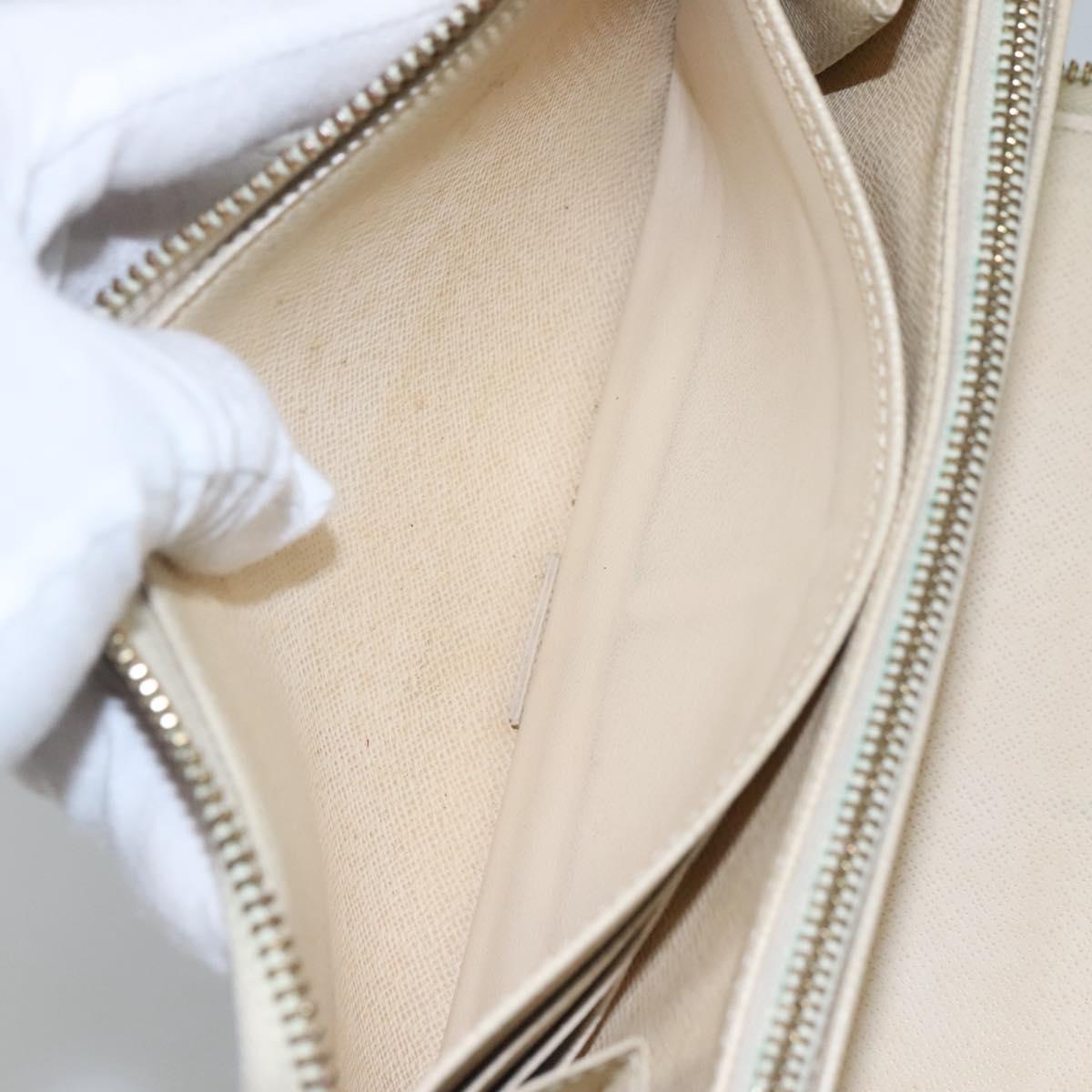 Louis Vuitton Zippy Organizer White Canvas Wallet (Pre-Owned)