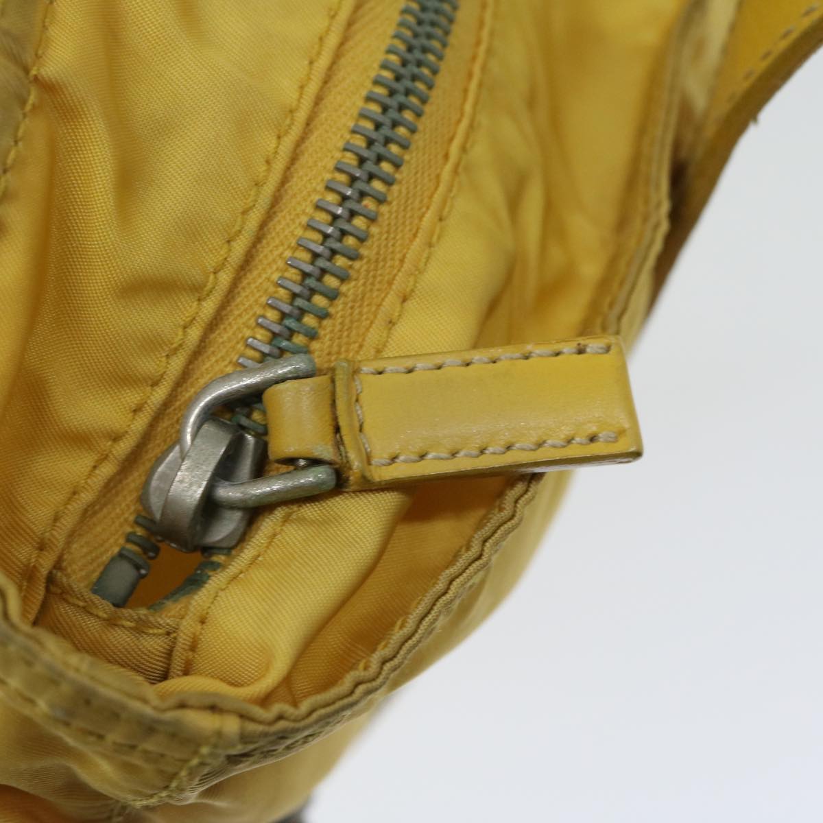 Prada Tessuto Yellow Synthetic Tote Bag (Pre-Owned)