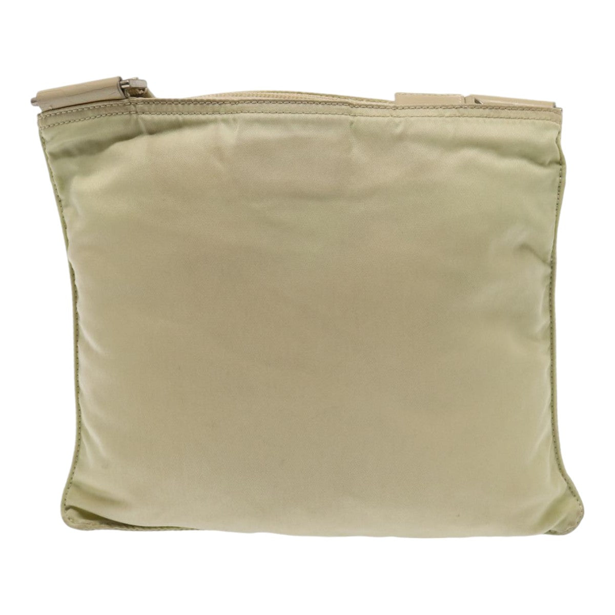 Prada Tessuto Beige Canvas Shoulder Bag (Pre-Owned)