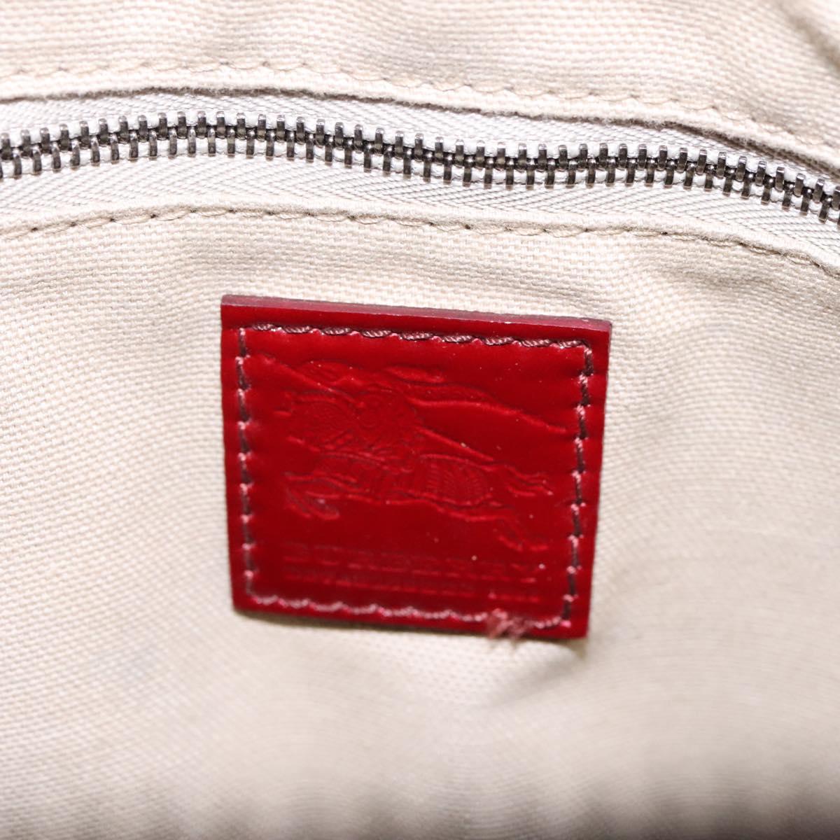 Burberry Heart Burgundy Canvas Travel Bag (Pre-Owned)