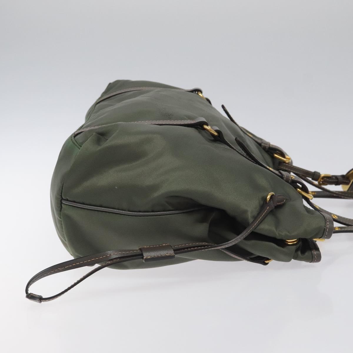 Prada Tessuto Khaki Nylon Tote Bag (Pre-Owned)