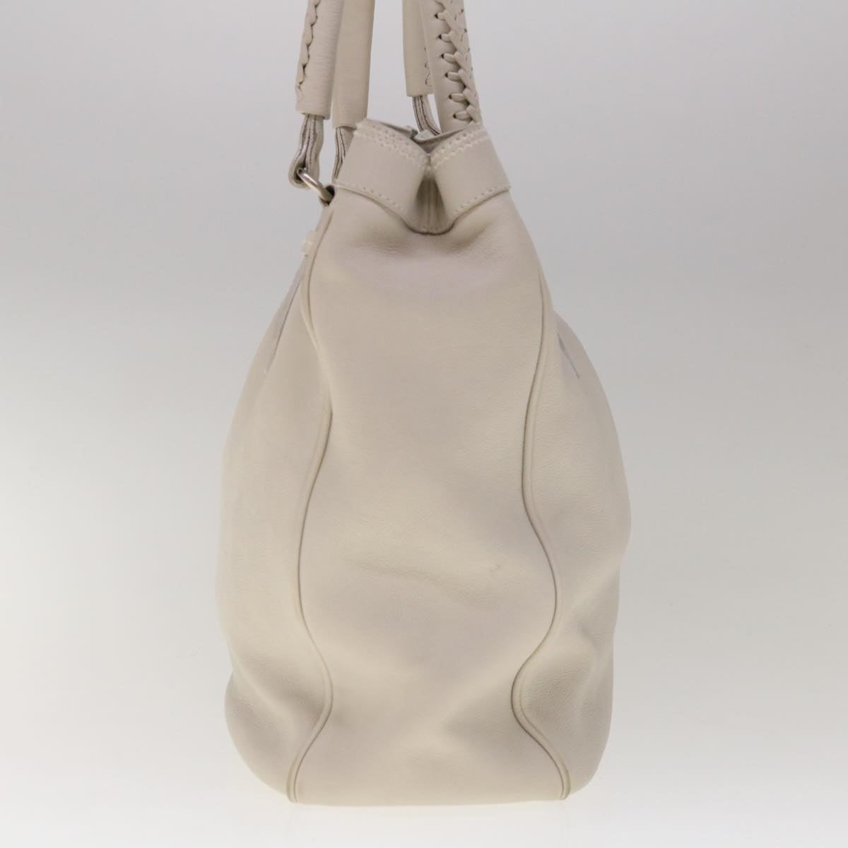Dior White Leather Tote Bag (Pre-Owned)