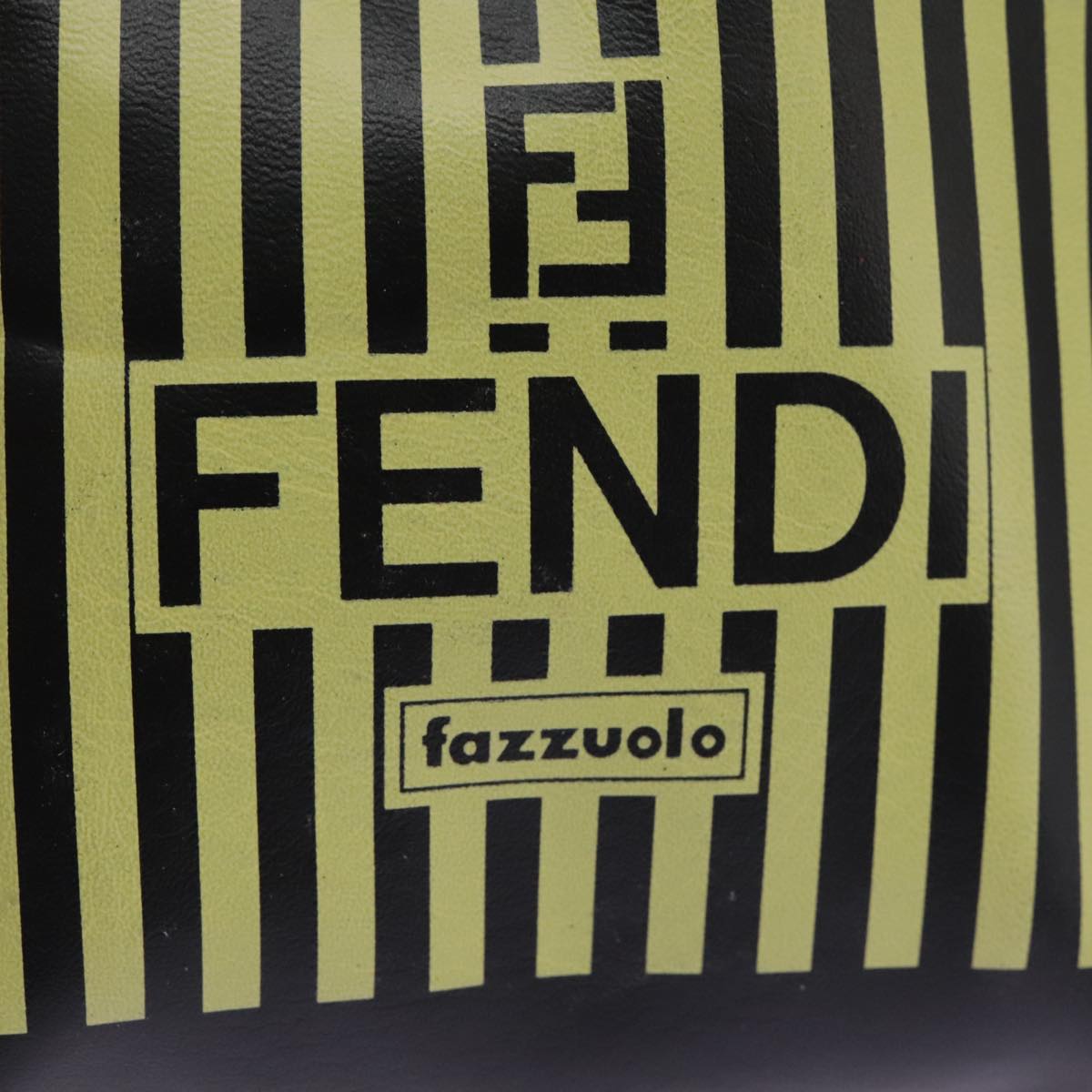 Fendi Ff Black Leather Handbag (Pre-Owned)