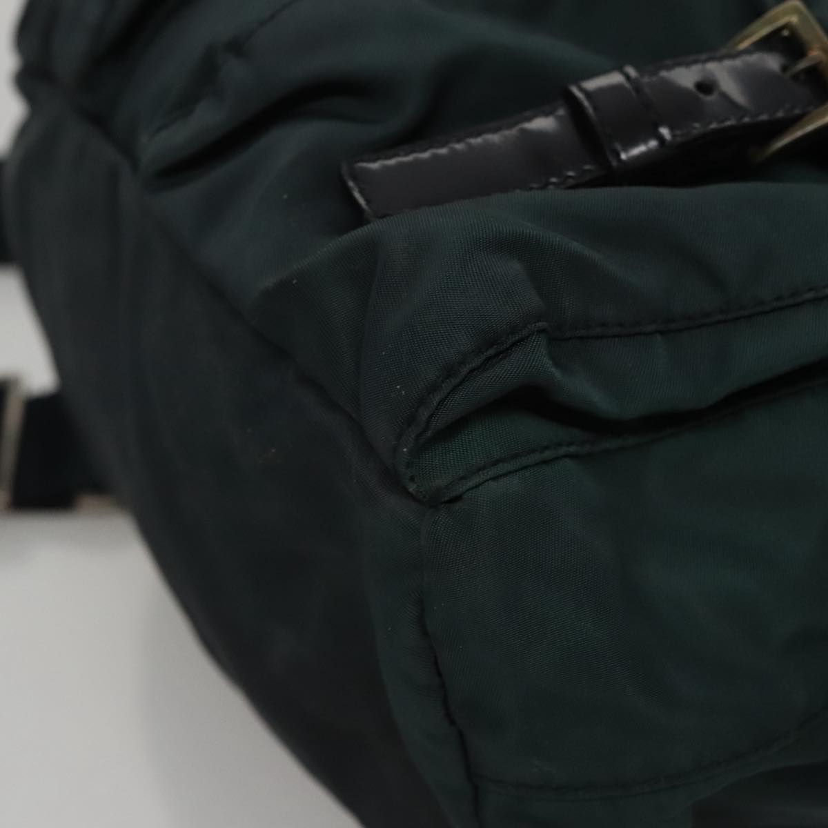 Prada Re-Nylon Green Synthetic Backpack Bag (Pre-Owned)