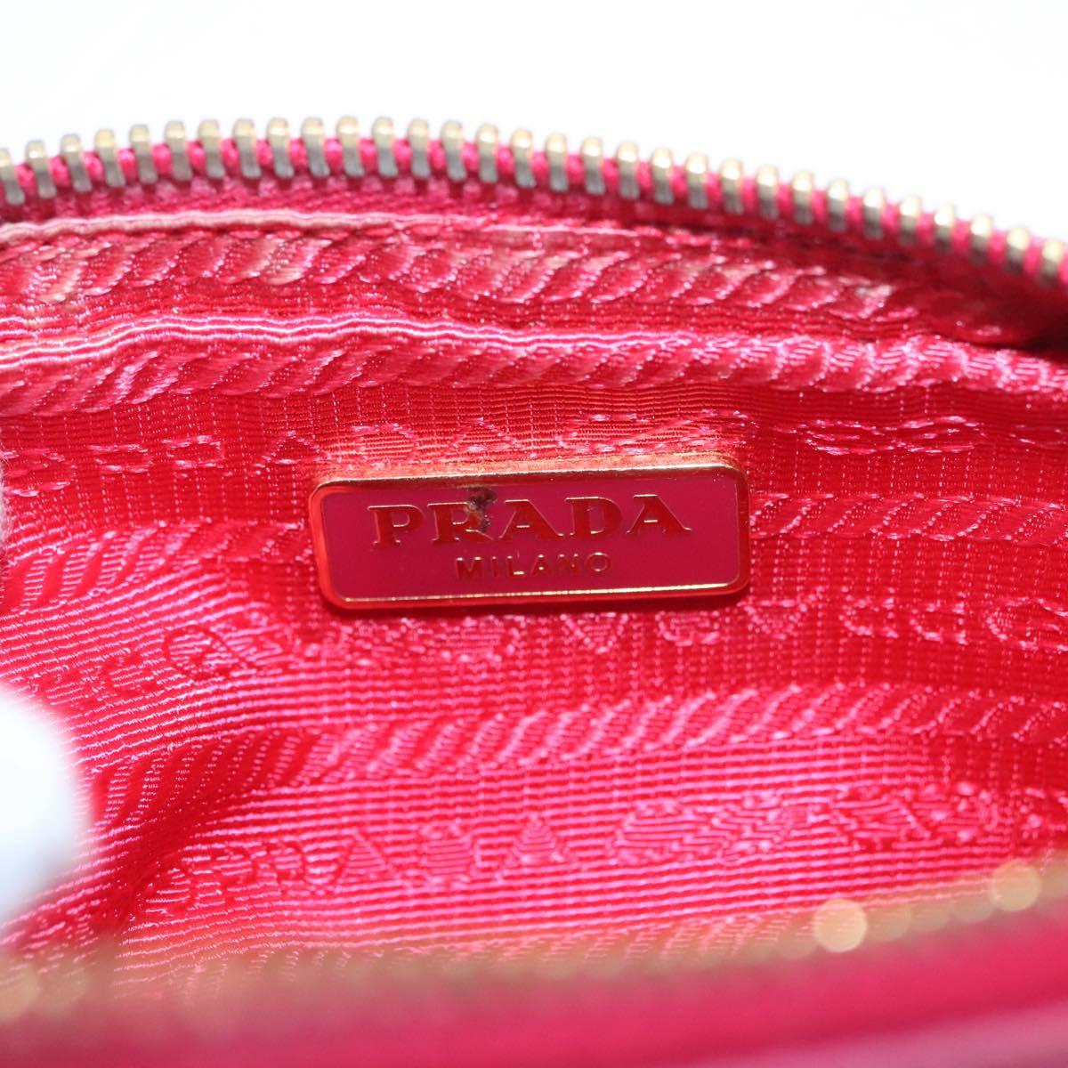 Prada Ribbon Pink Synthetic Clutch Bag (Pre-Owned)