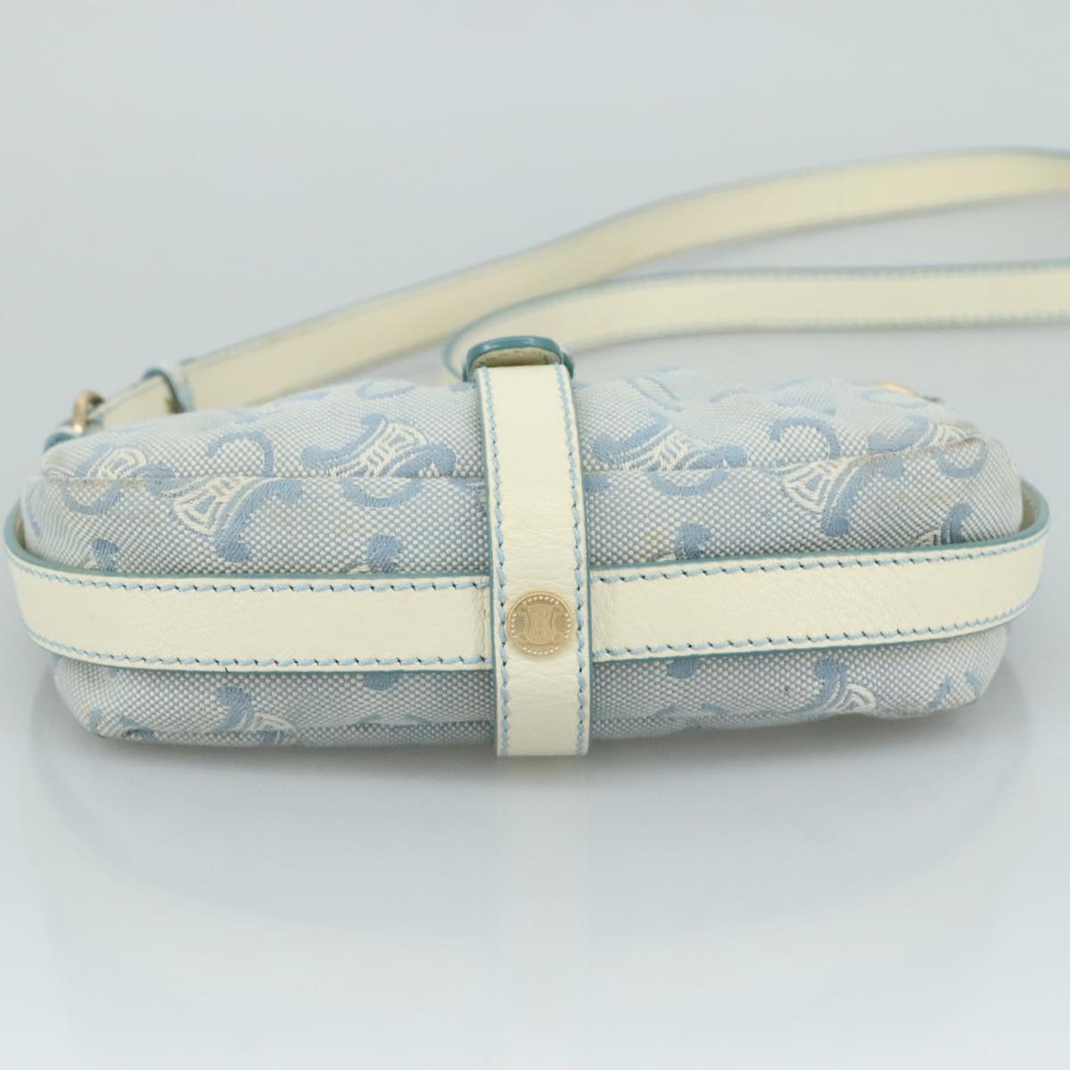 Céline Macadam Blue Canvas Shoulder Bag (Pre-Owned)