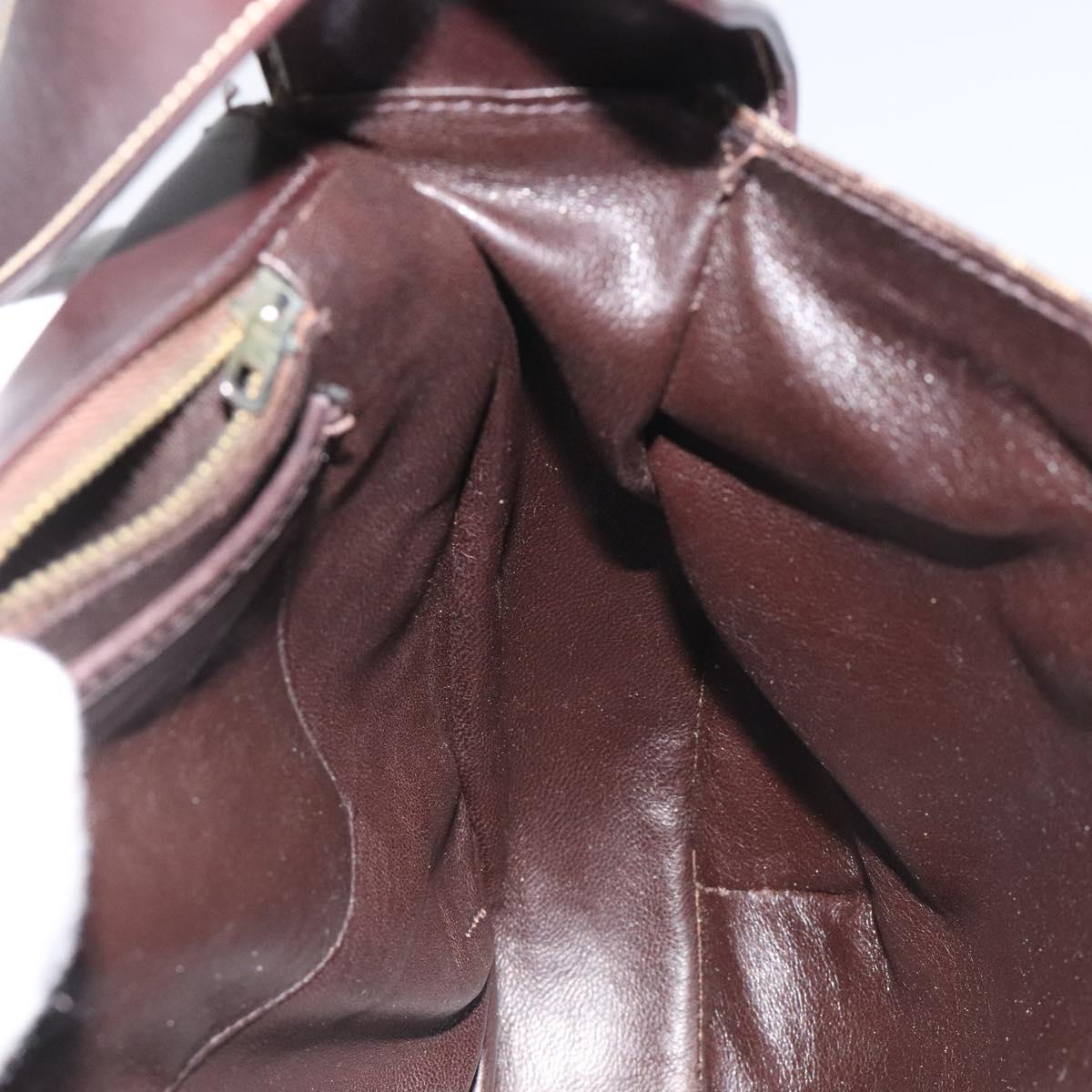 Céline Sulky Brown Canvas Shoulder Bag (Pre-Owned)
