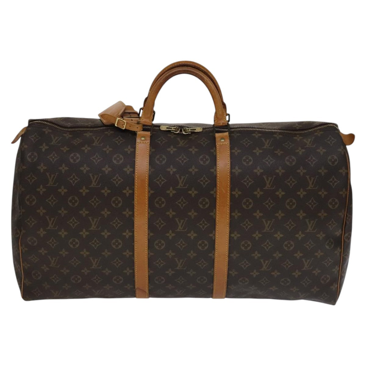 Louis Vuitton Keepall 60 Brown Canvas Travel Bag (Pre-Owned)