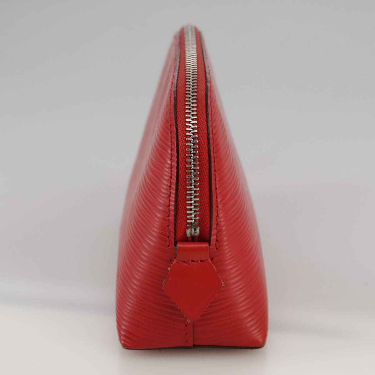Louis Vuitton Cosmetic Pouch Red Leather Clutch Bag (Pre-Owned)