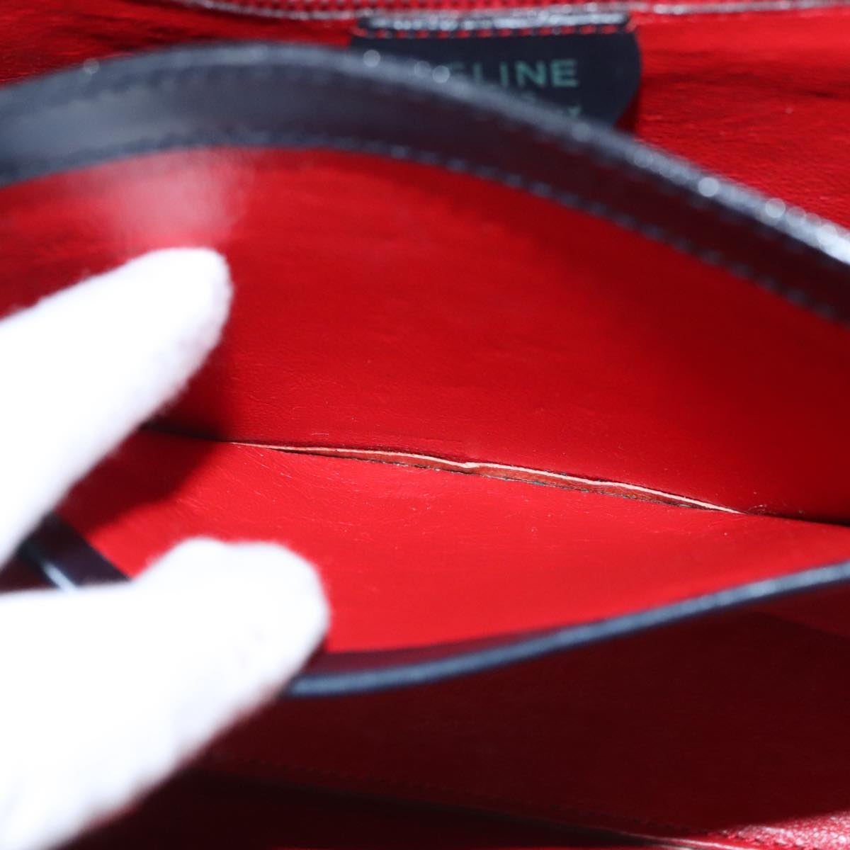 Céline Navy Leather Handbag (Pre-Owned)