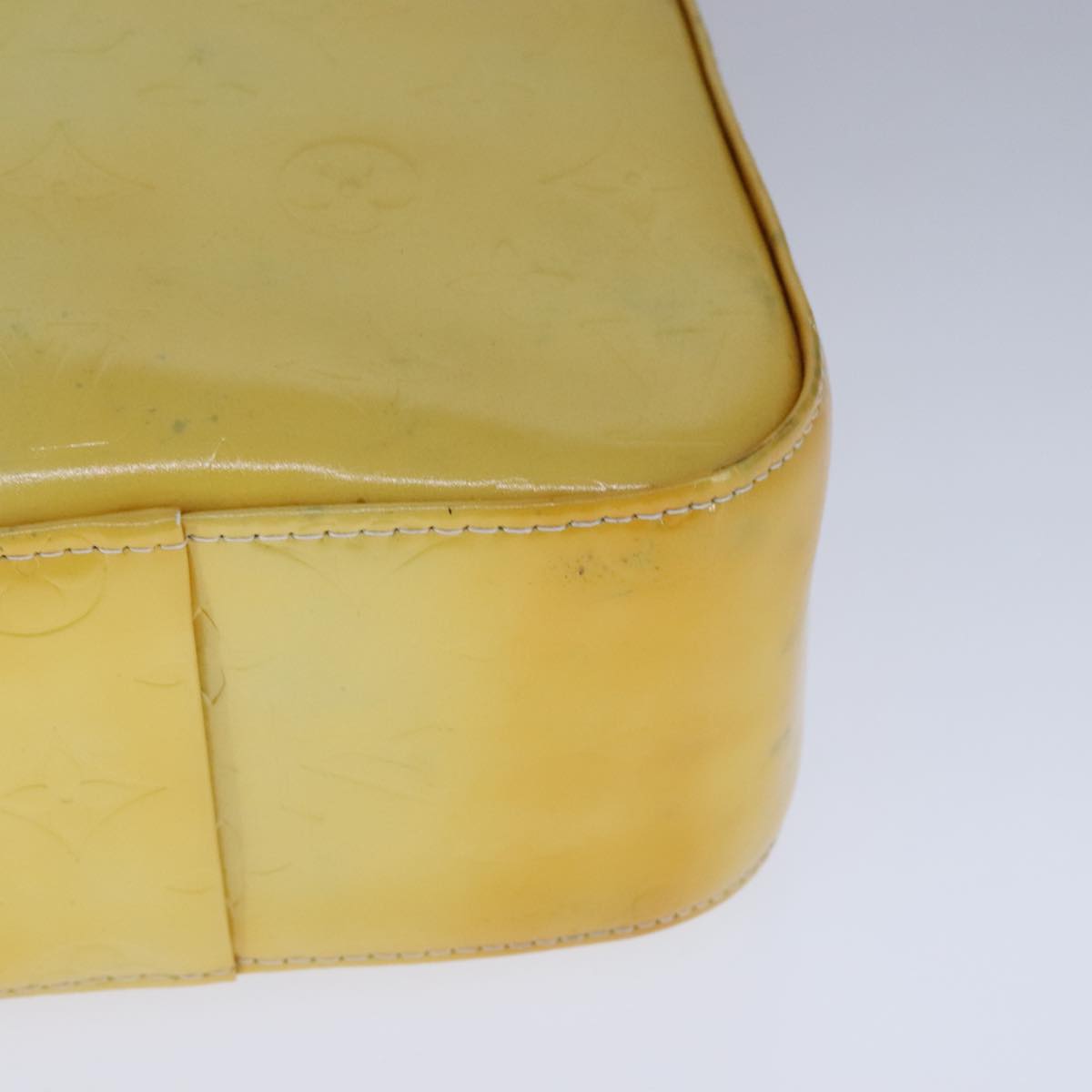 Louis Vuitton Columbus Yellow Patent Leather Tote Bag (Pre-Owned)