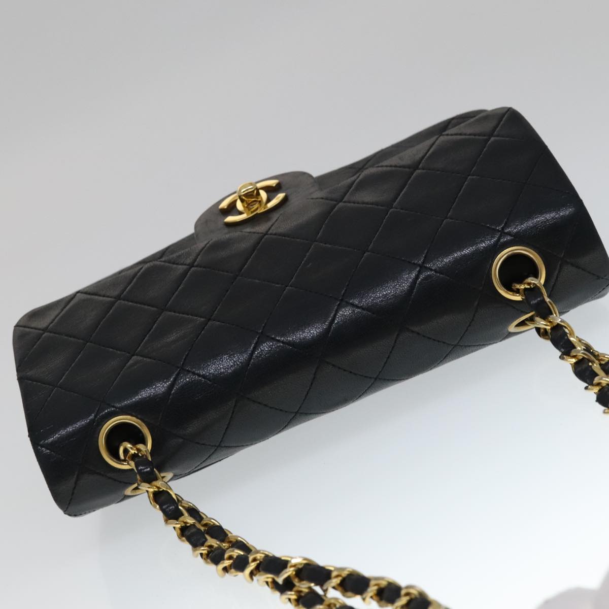 Chanel Timeless Black Leather Shoulder Bag (Pre-Owned)