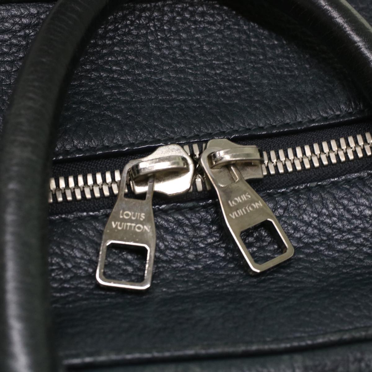 Louis Vuitton Naxos Black Leather Handbag (Pre-Owned)