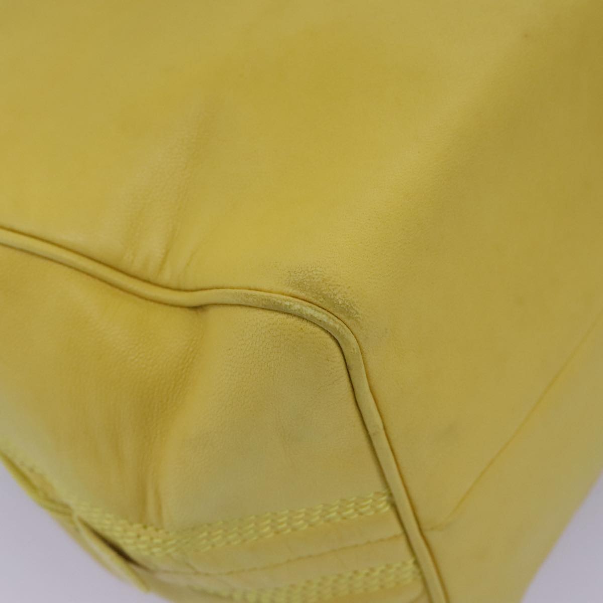 Loewe Anagram Yellow Leather Handbag (Pre-Owned)