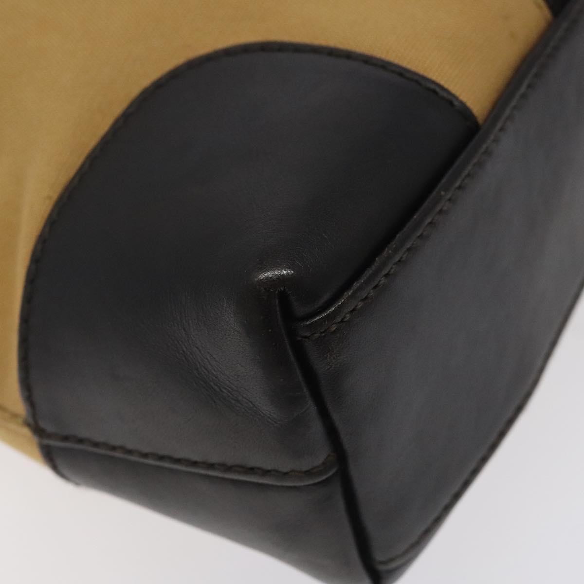 Gucci Sherry Beige Canvas Shoulder Bag (Pre-Owned)