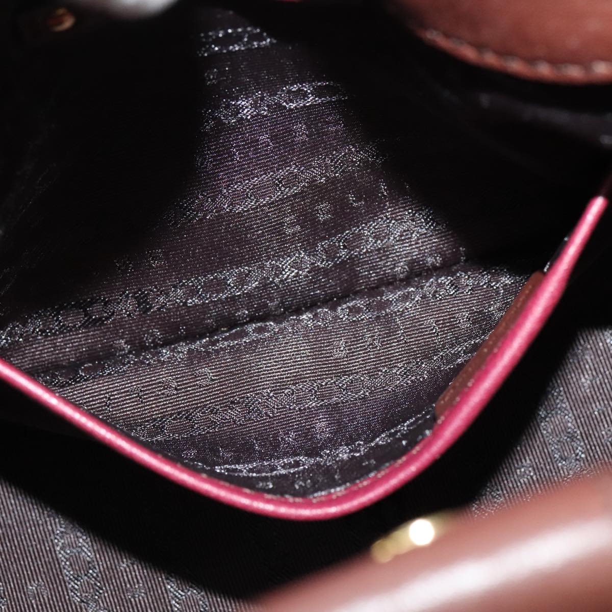 Céline Burgundy Tweed Shoulder Bag (Pre-Owned)