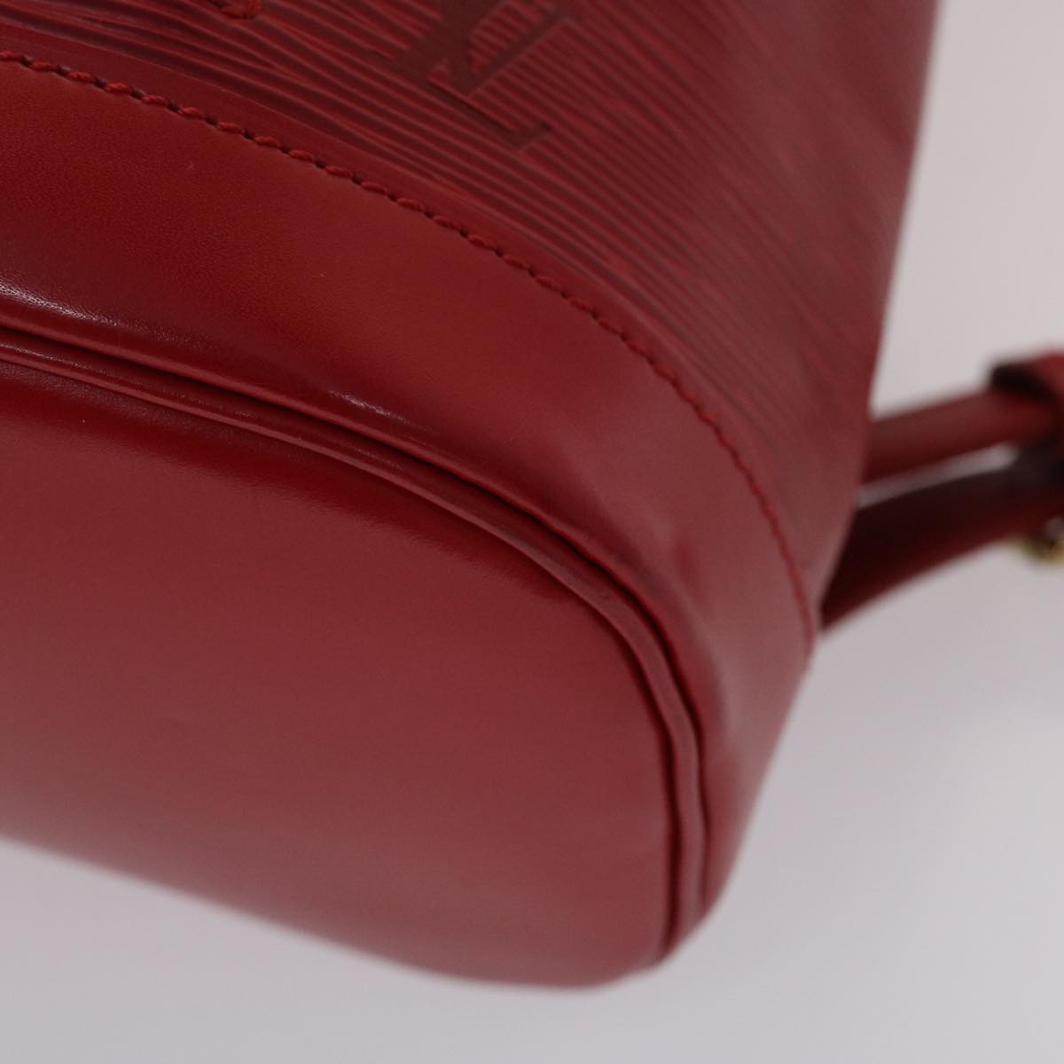 Louis Vuitton Montsouris Red Leather Backpack Bag (Pre-Owned)