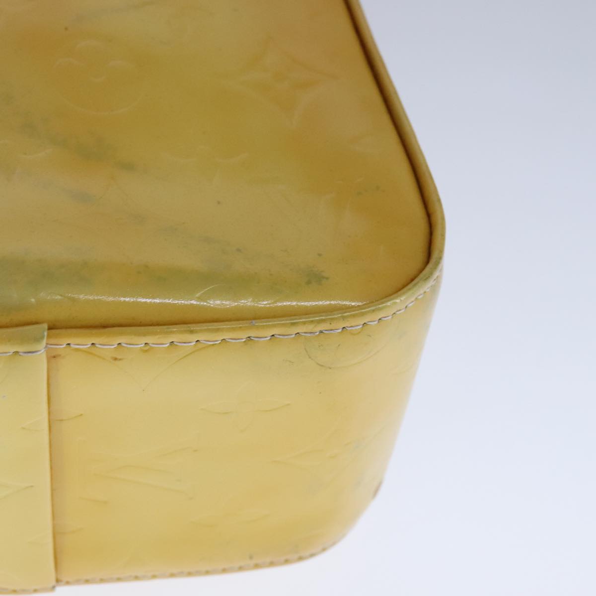 Louis Vuitton Columbus Yellow Patent Leather Tote Bag (Pre-Owned)
