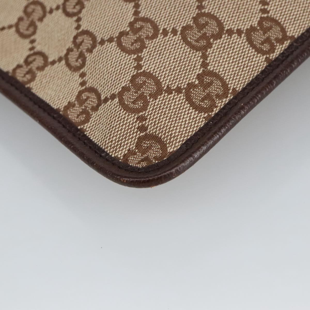 Gucci Gg Supreme Beige Canvas Shoulder Bag (Pre-Owned)