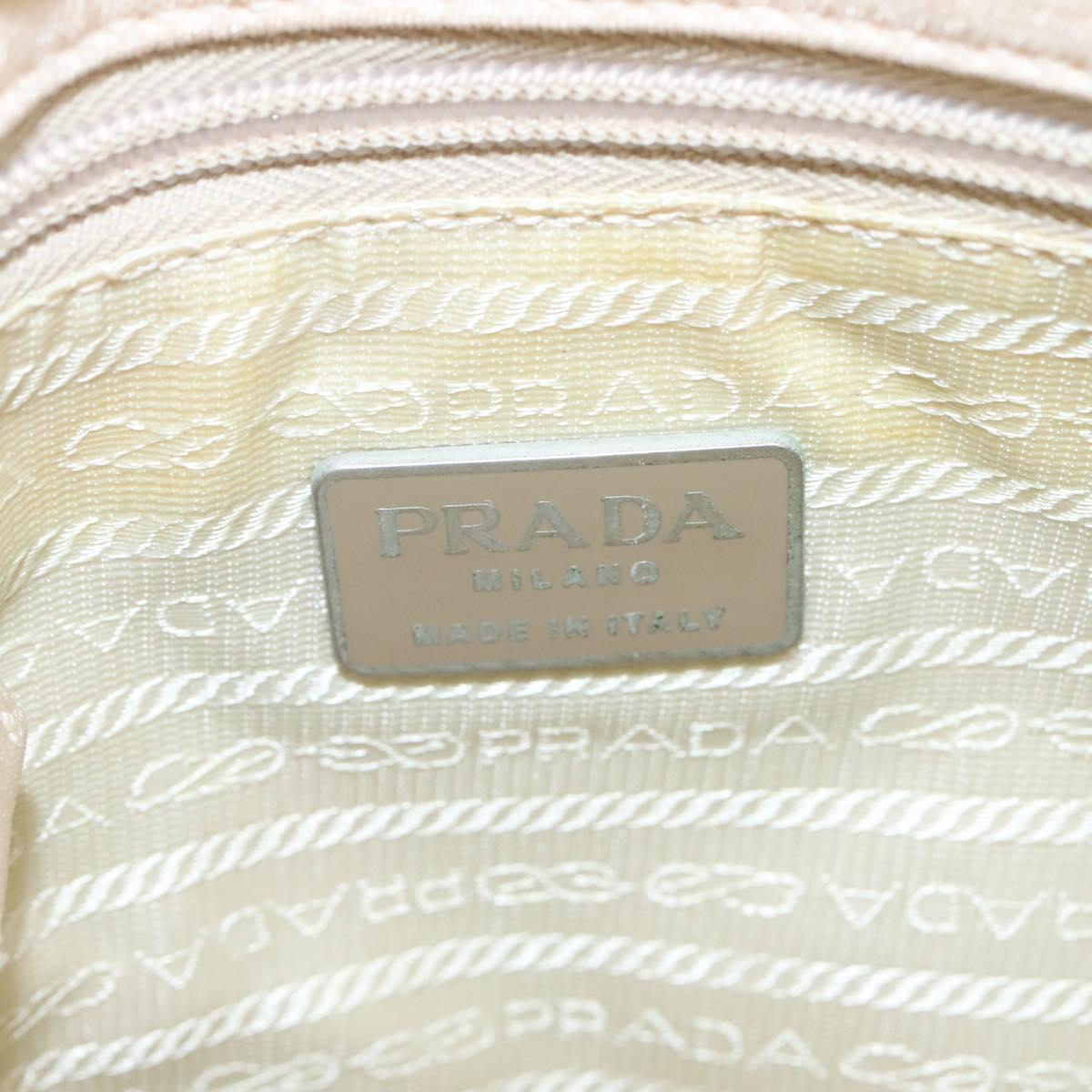 Prada Beige Canvas Shoulder Bag (Pre-Owned)