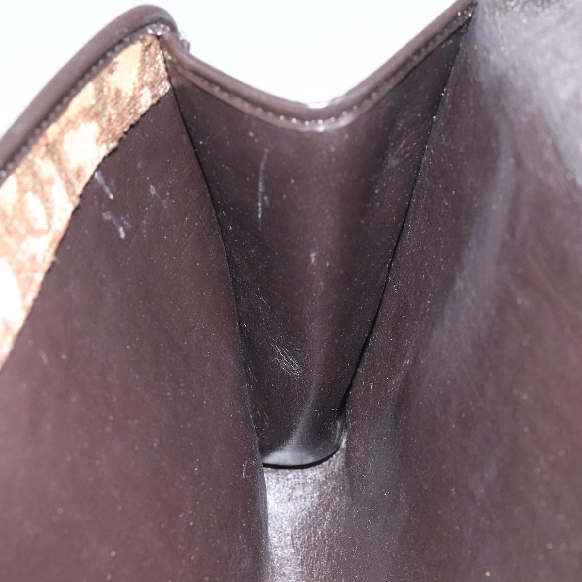 Dior Trotter Brown Canvas Shoulder Bag (Pre-Owned)