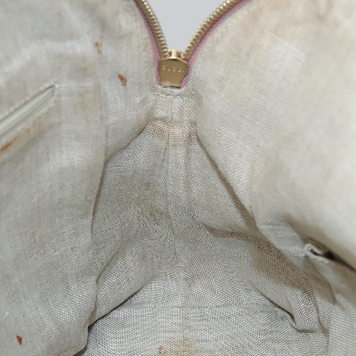 Gucci Bree Beige Canvas Shoulder Bag (Pre-Owned)