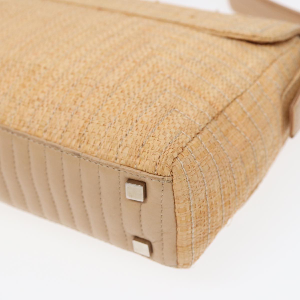 Bally Beige Canvas Shoulder Bag (Pre-Owned)